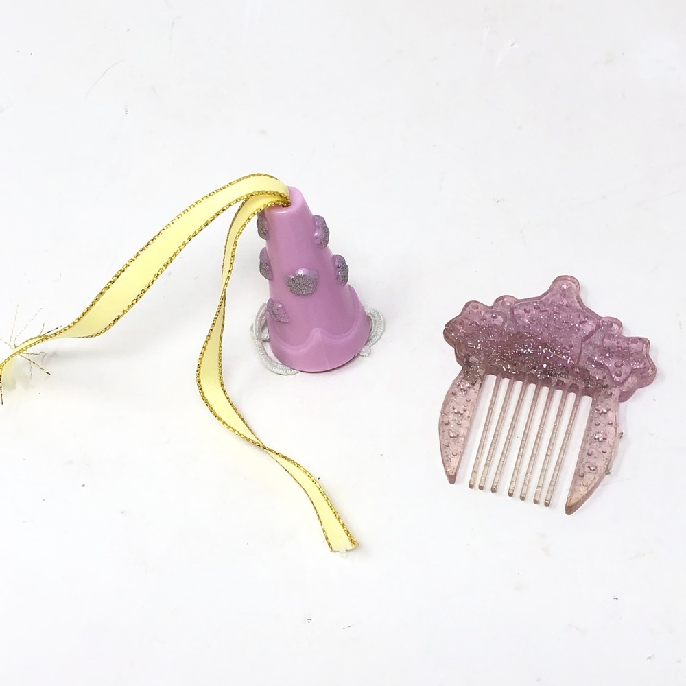 Vintage My‎ Little Pony G1 Princess Primrose Hat and Glitter Comb Accessories